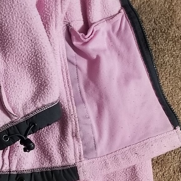 COPY - Pink zip up Fleece w/charcoal gray trim - Picture 14 of 15